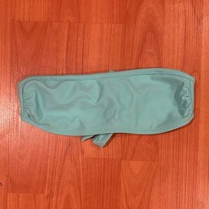 Aqua Bandeau Bikini Top